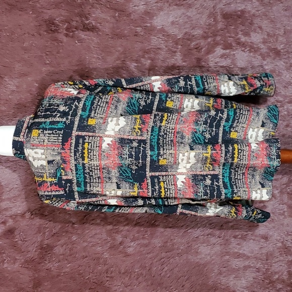 Alexander Power Abstract Button Down NWOT - Picture 3 of 6